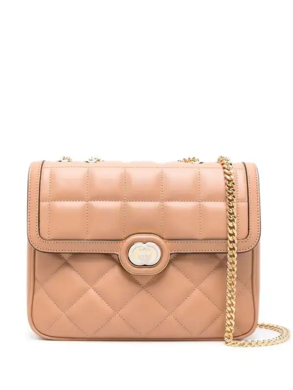 Gucci Beige Deco Small Leather Shoulder Bag